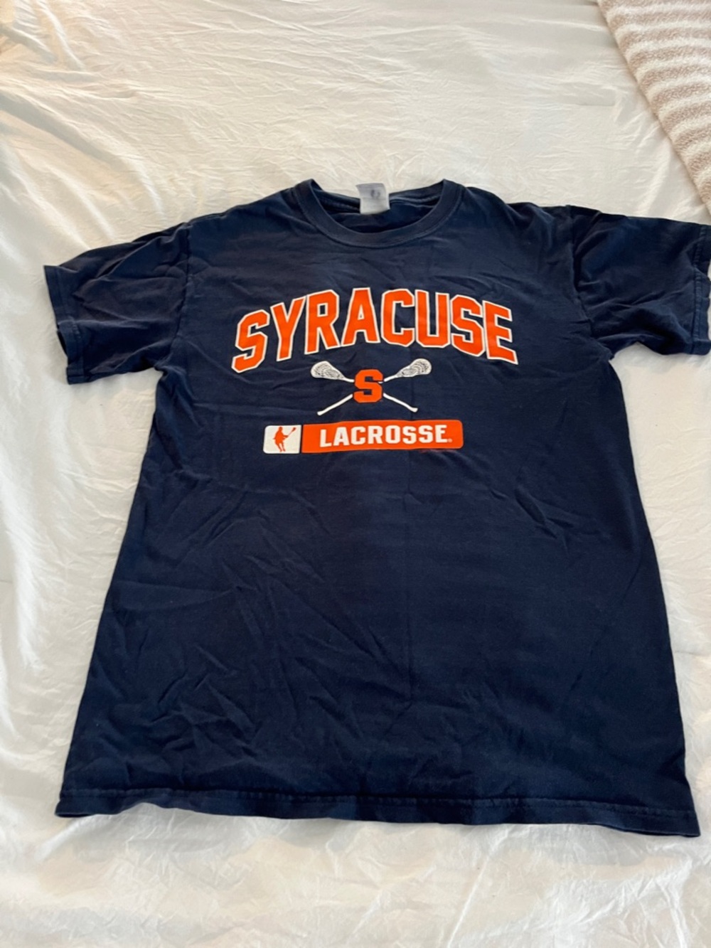 Syracuse Lacrosse Navy Graphic Tee/Gildan